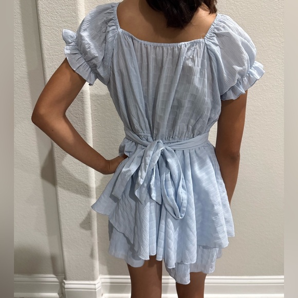 Altar'd State Light Blue Romper - Picture 3 of 4